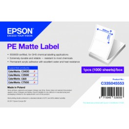 C33S045553 - Etichette Adesive F.to 203mm x 152mm PE Matte Label - 1.000 Etichette